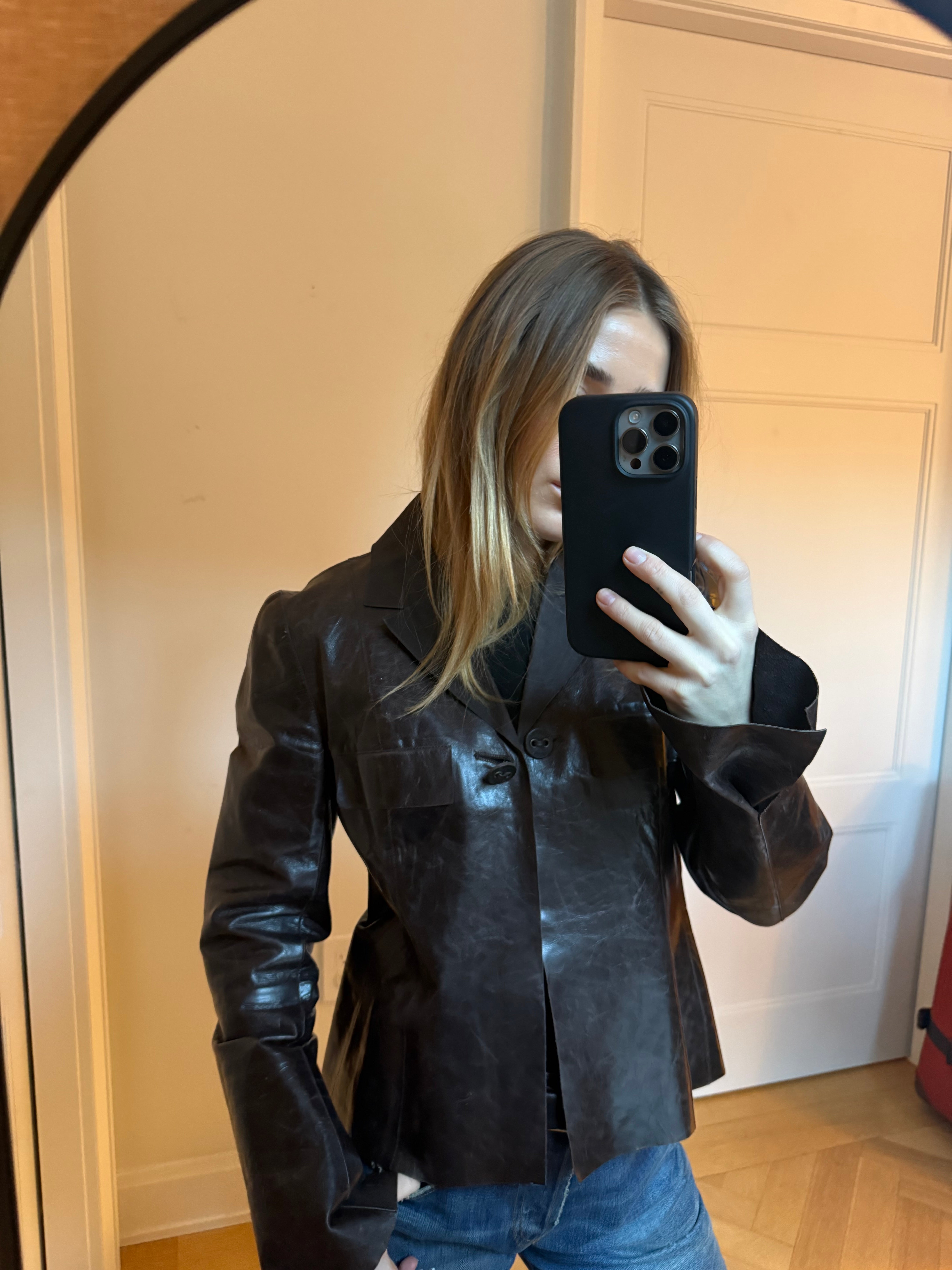 Chanel leather jacket