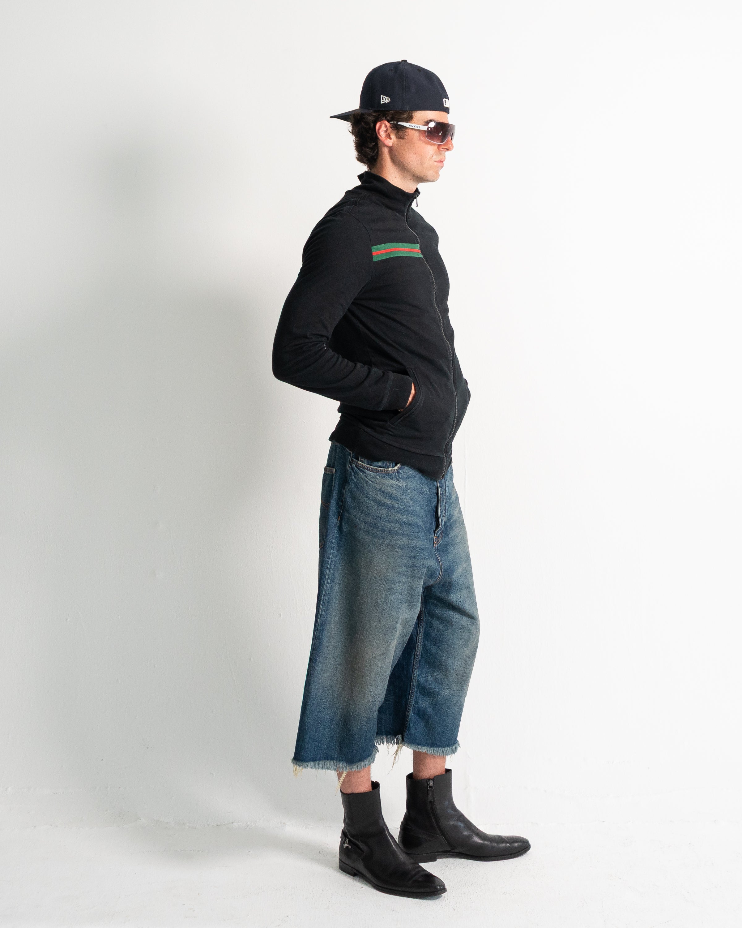 Gucci Crew Neck Long Sleeve Zip-up