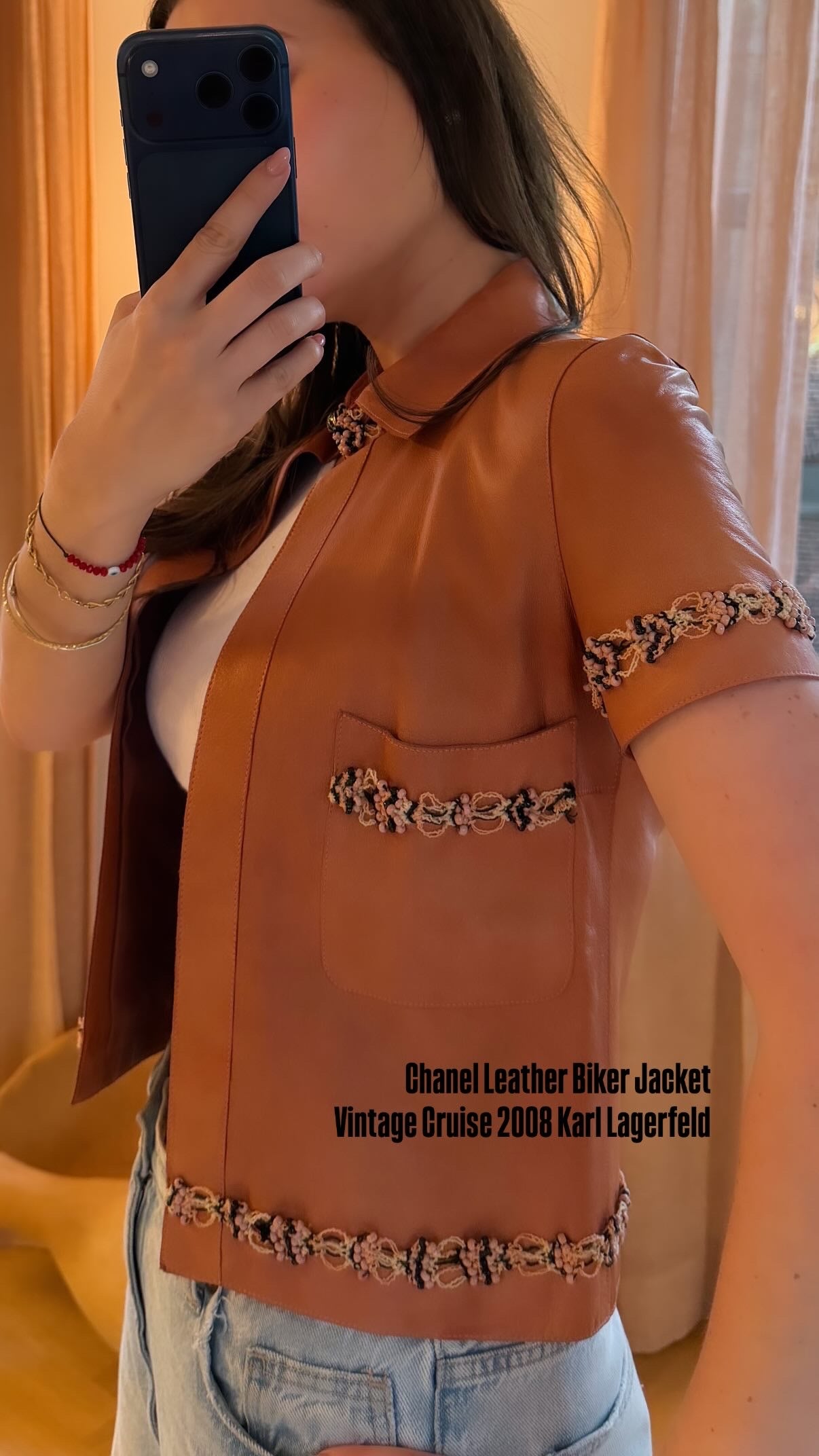 Chanel Leather Biker Jacket