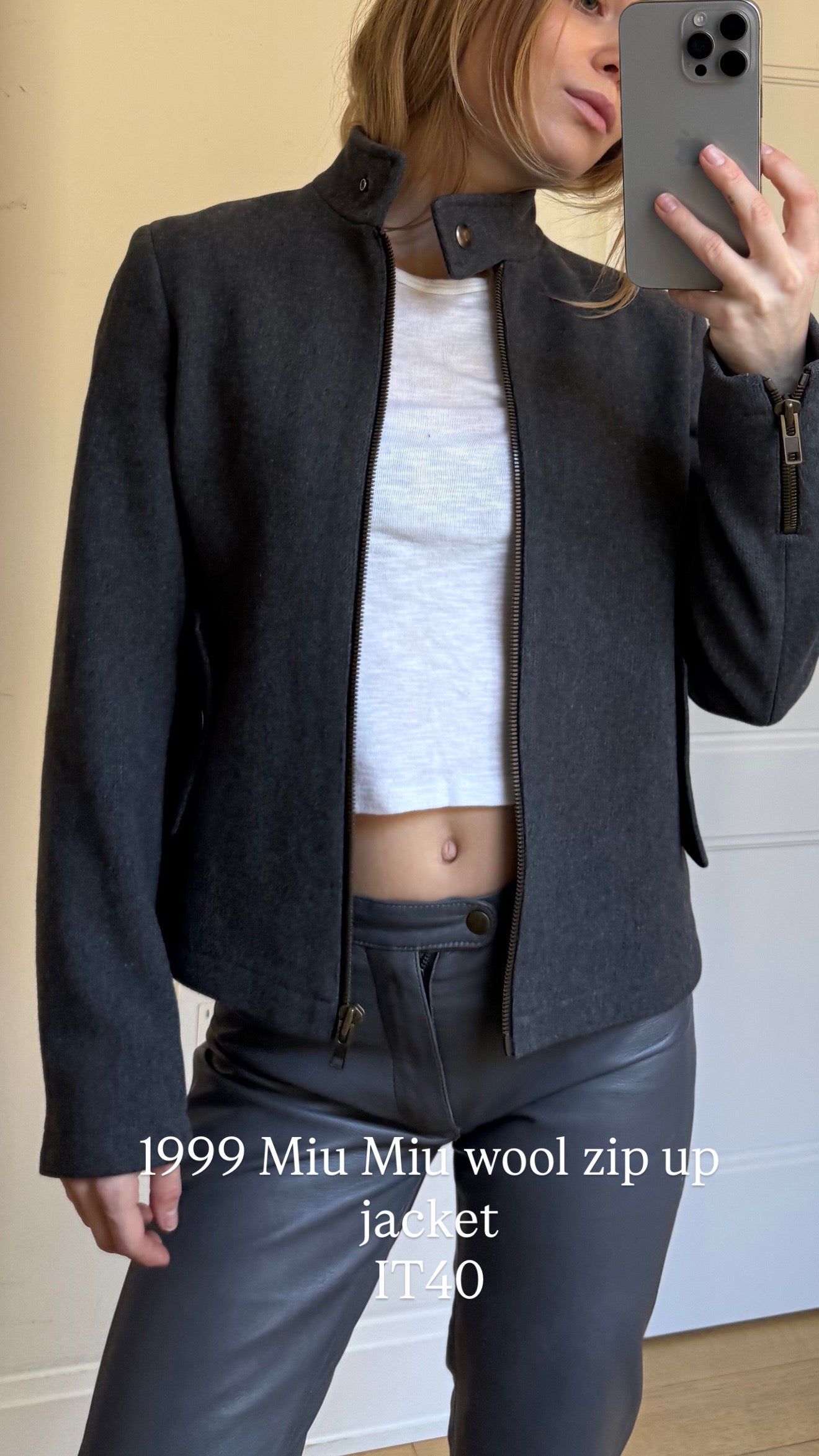 Miu Miu biker jacket