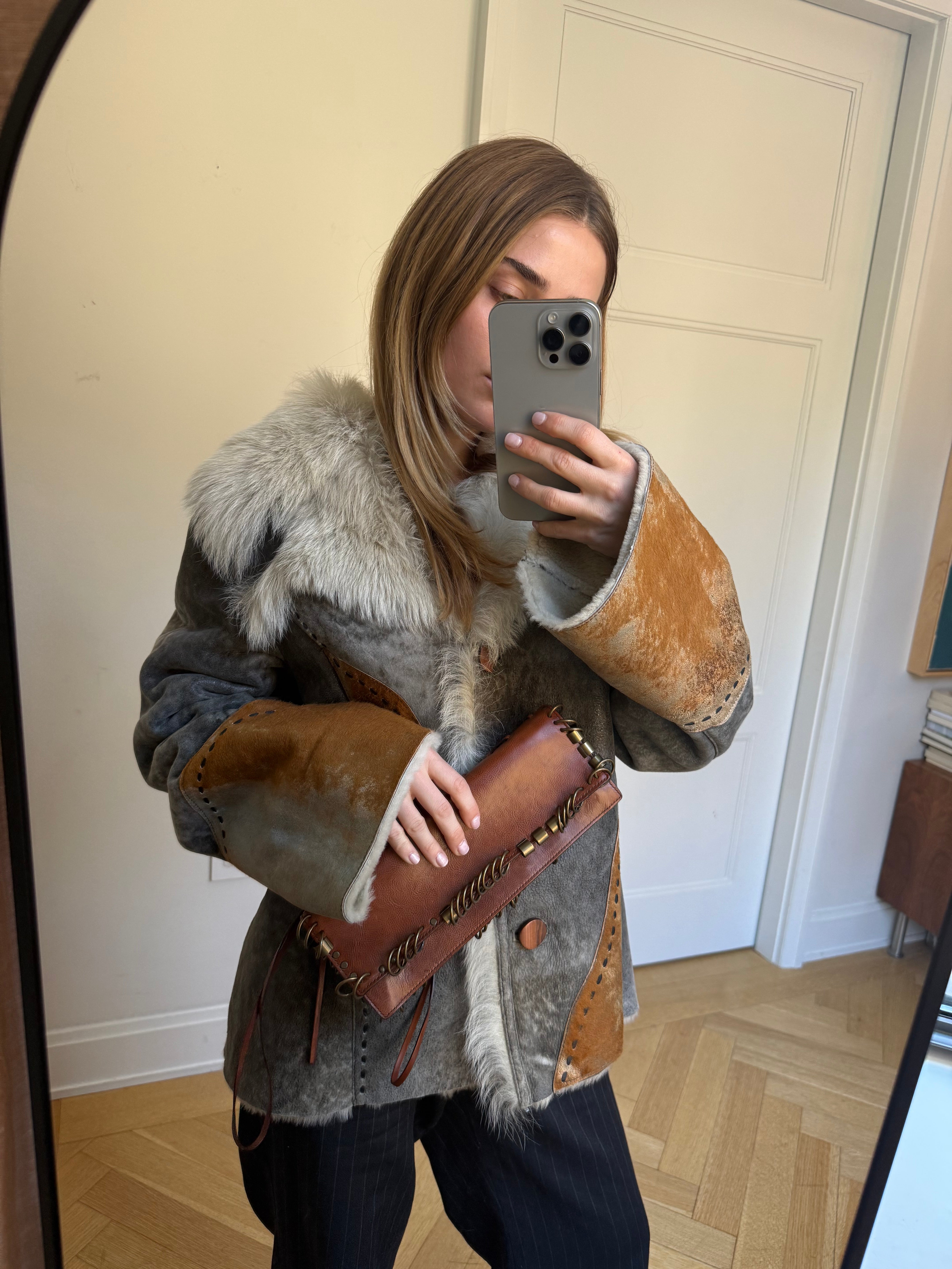 Cavalli inspired vintage shearling 