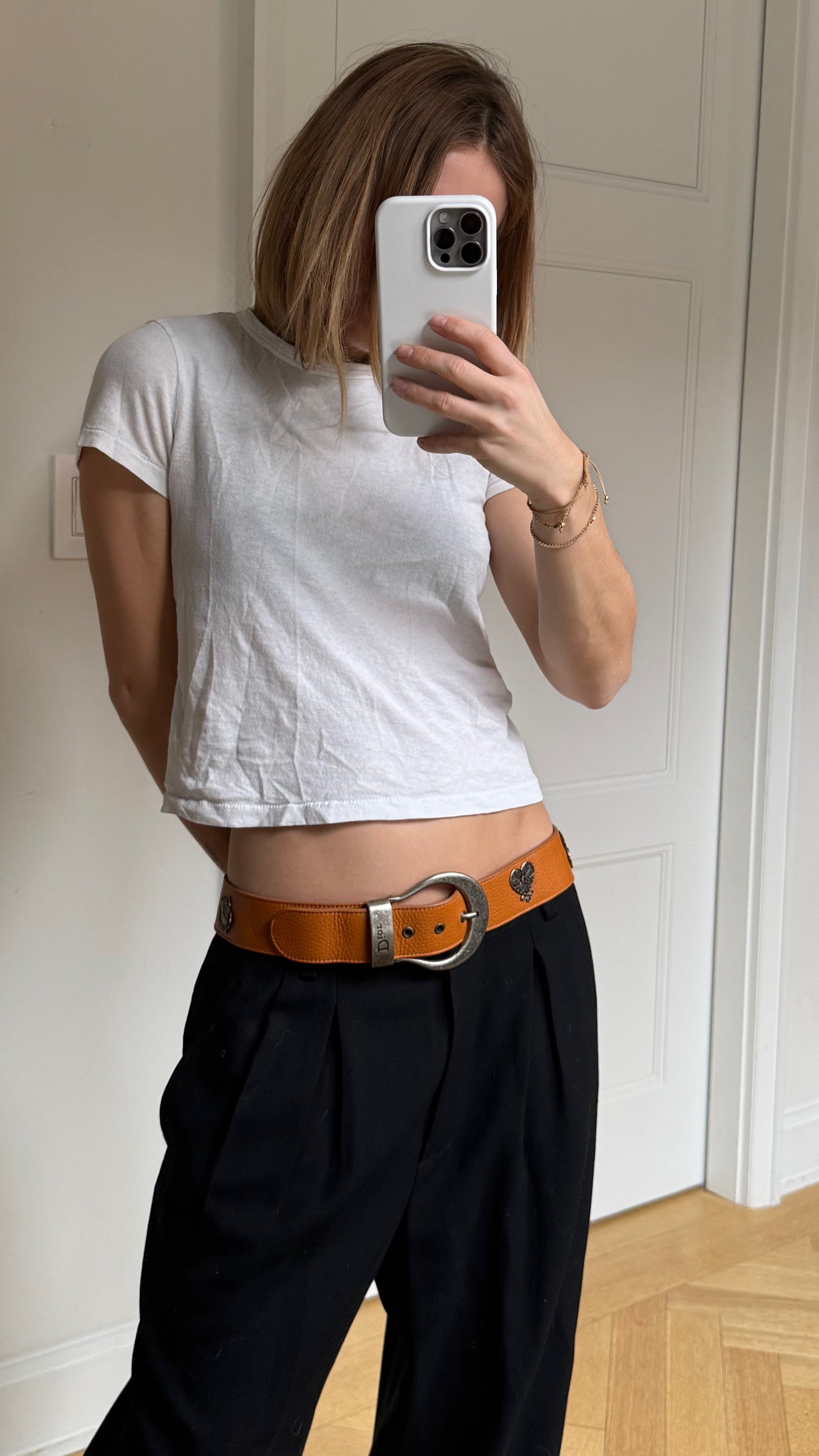 Christian Dior Saddle Belt