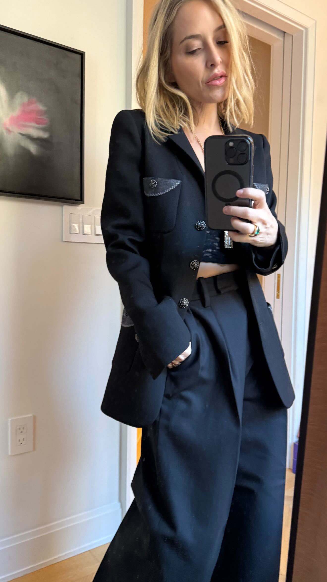 Chanel Black with Denim accents