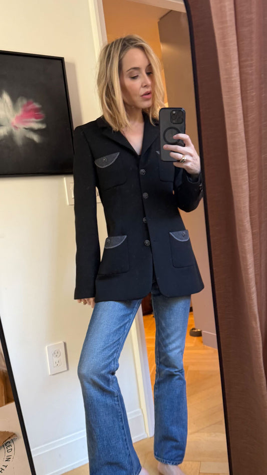 Chanel Black with Denim accents