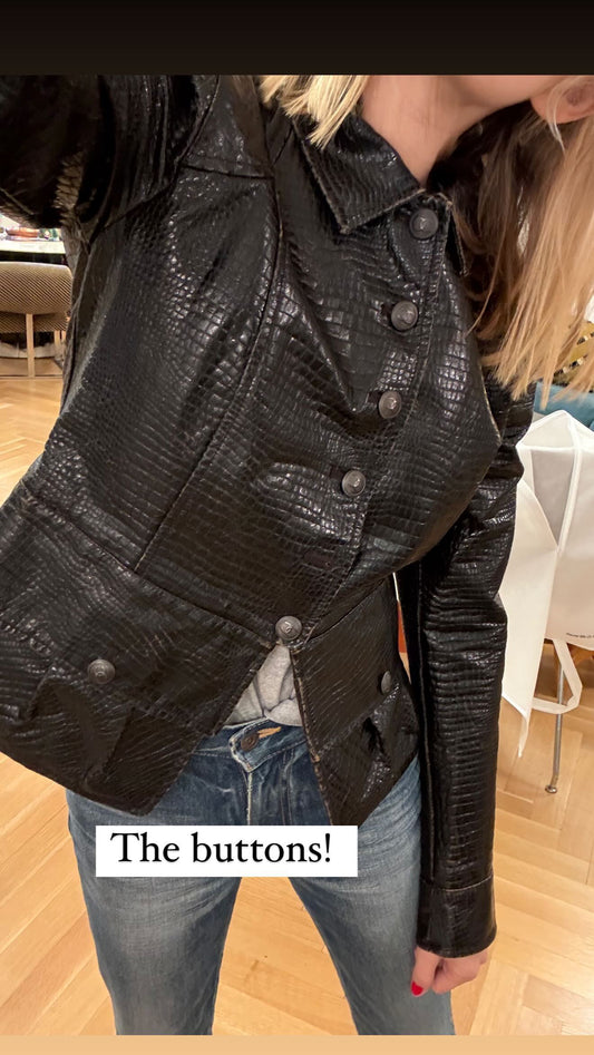 Chanel Croc Black Jacket