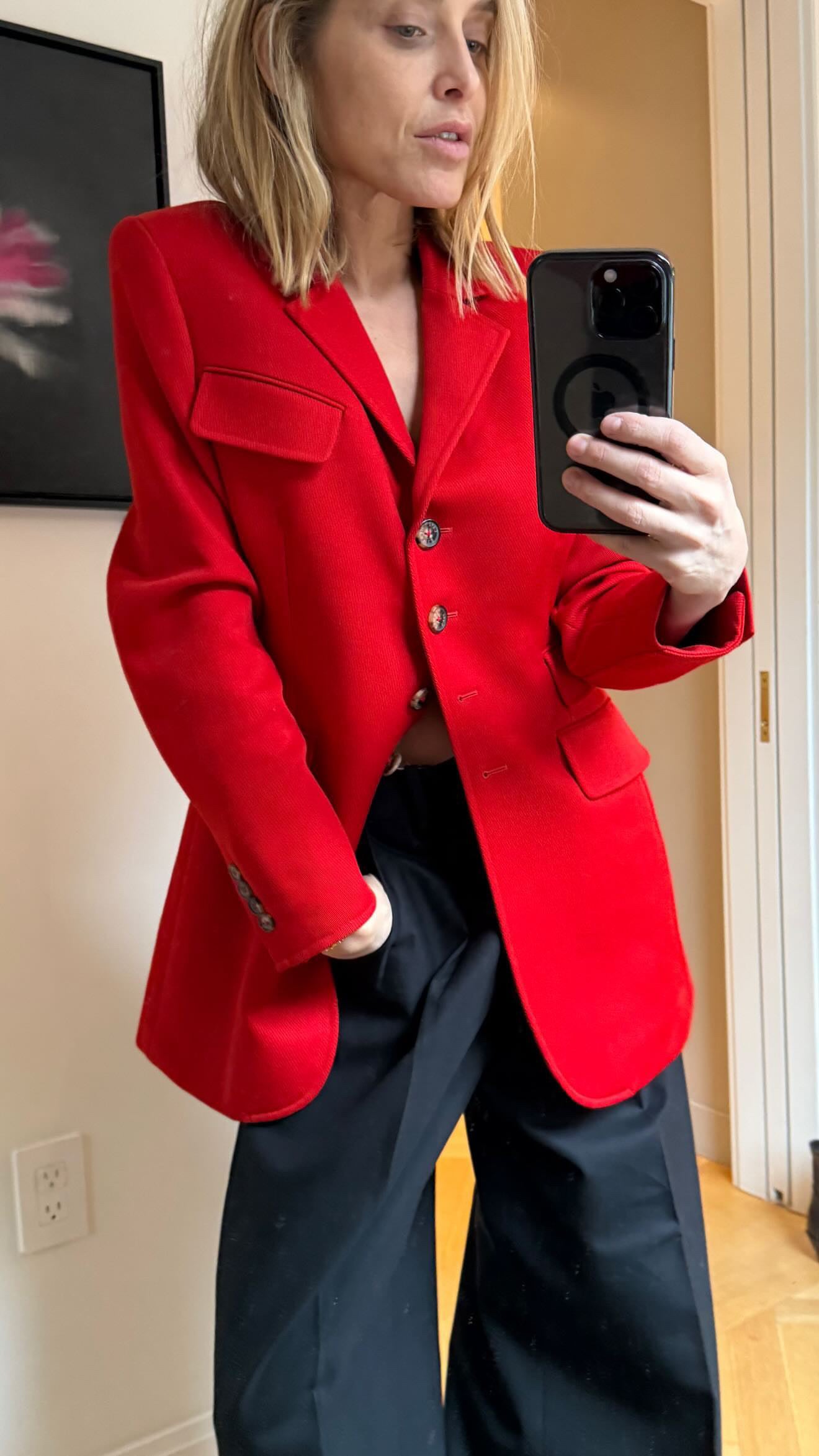 Hermes Poppy Riding Jacket