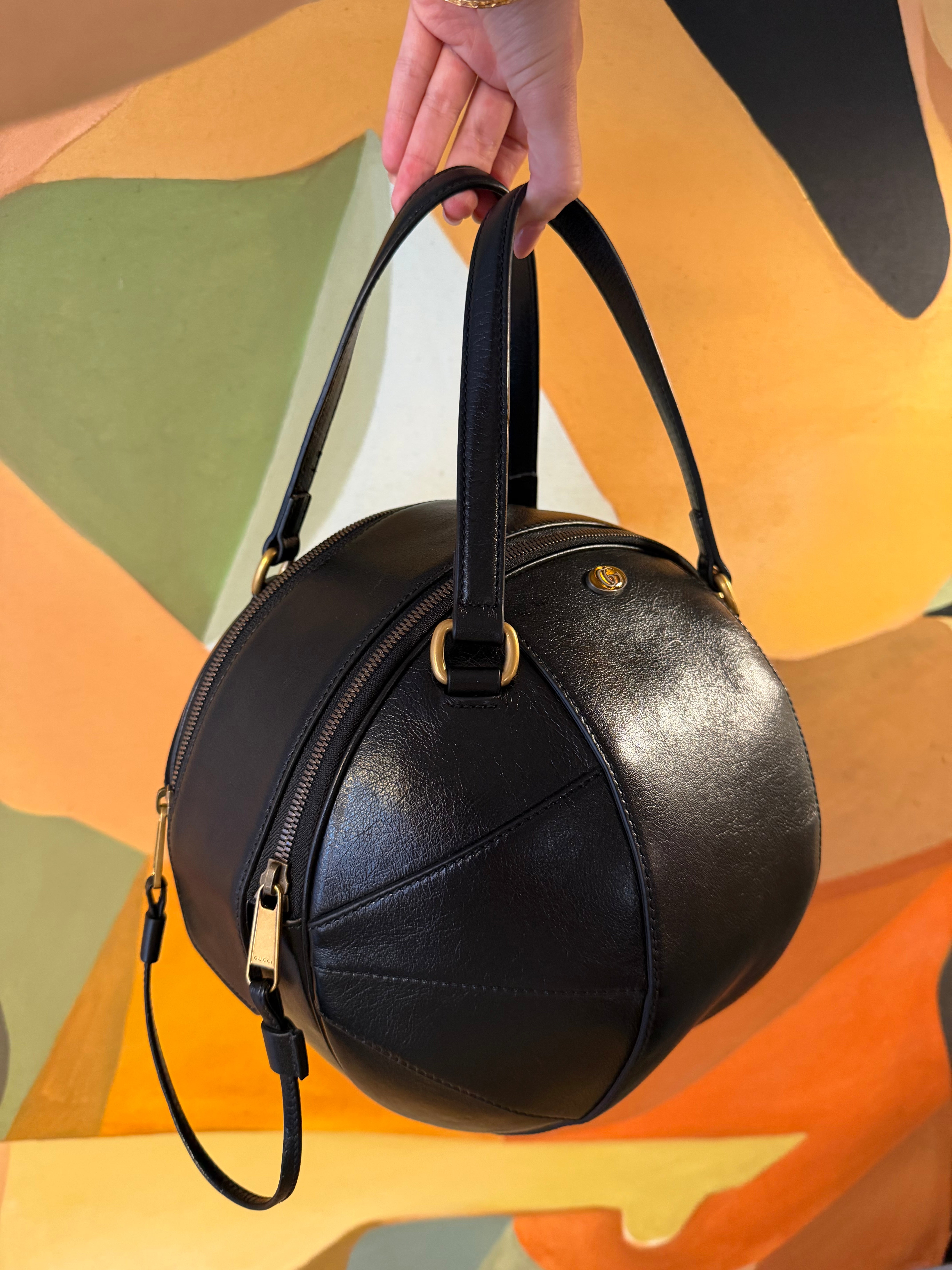 Gucci Leather Top Handle Bag