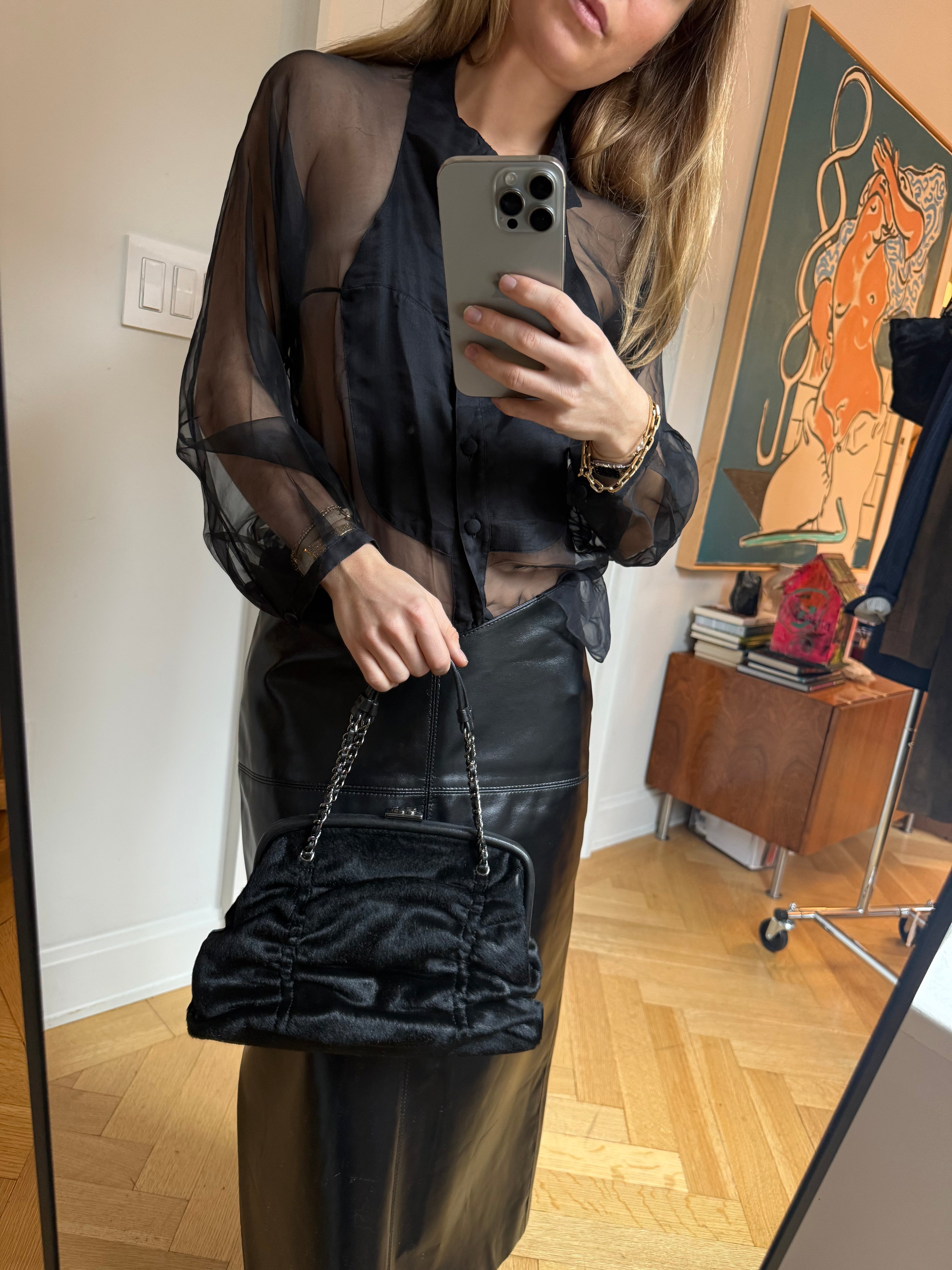 Gucci Leather Skirt