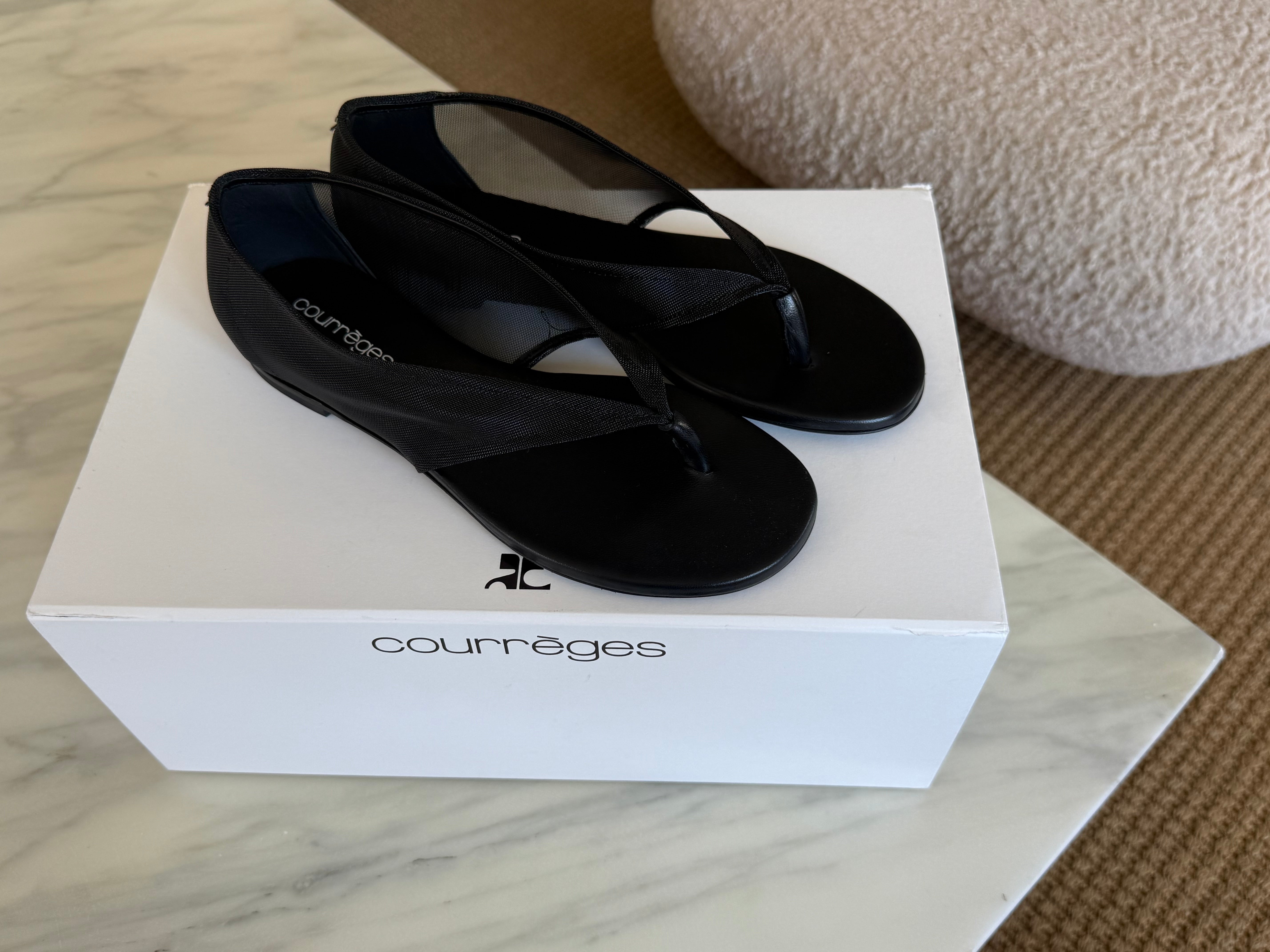 Courreges mesh sandals
