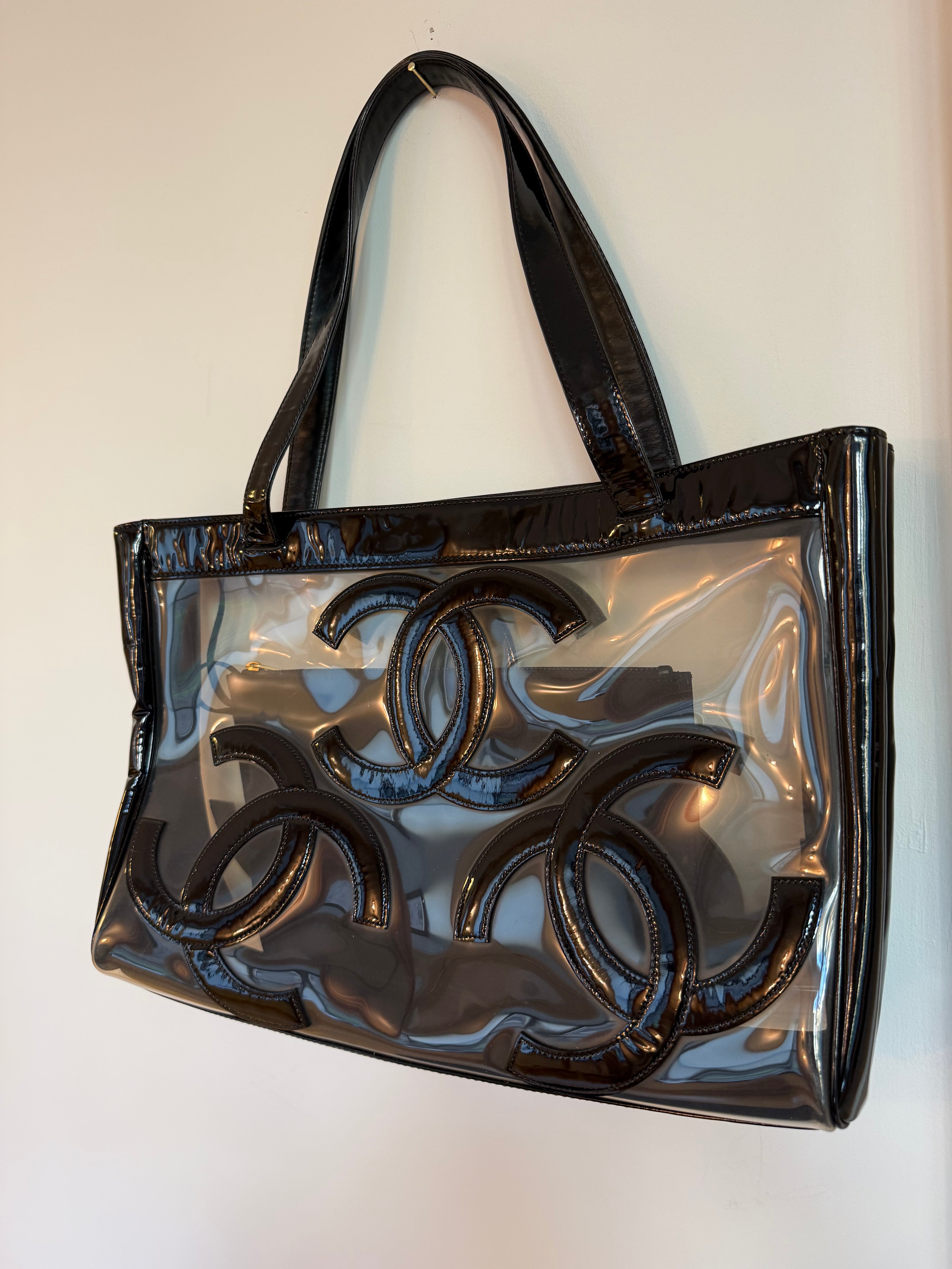 Chanel pvc tripe c bag