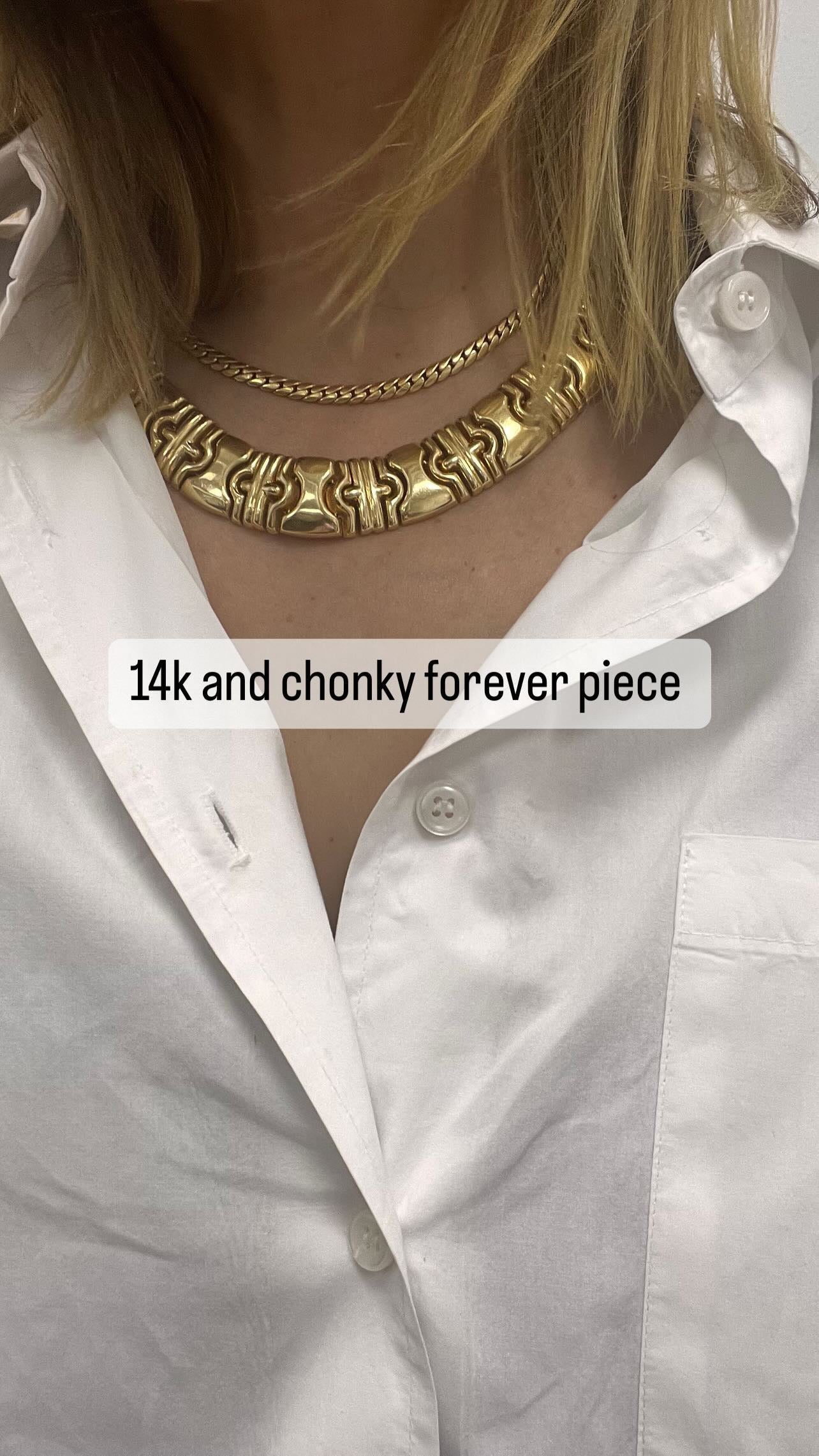 Chunk 14k Gold Necklace