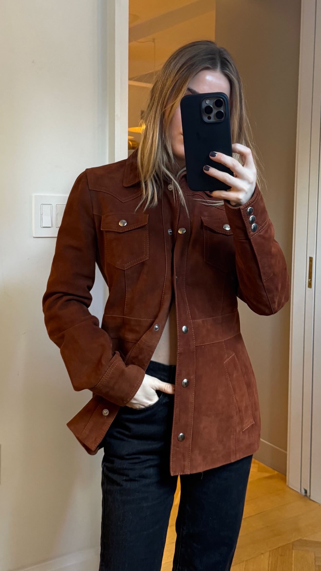Dolce and Gabbana Suede top