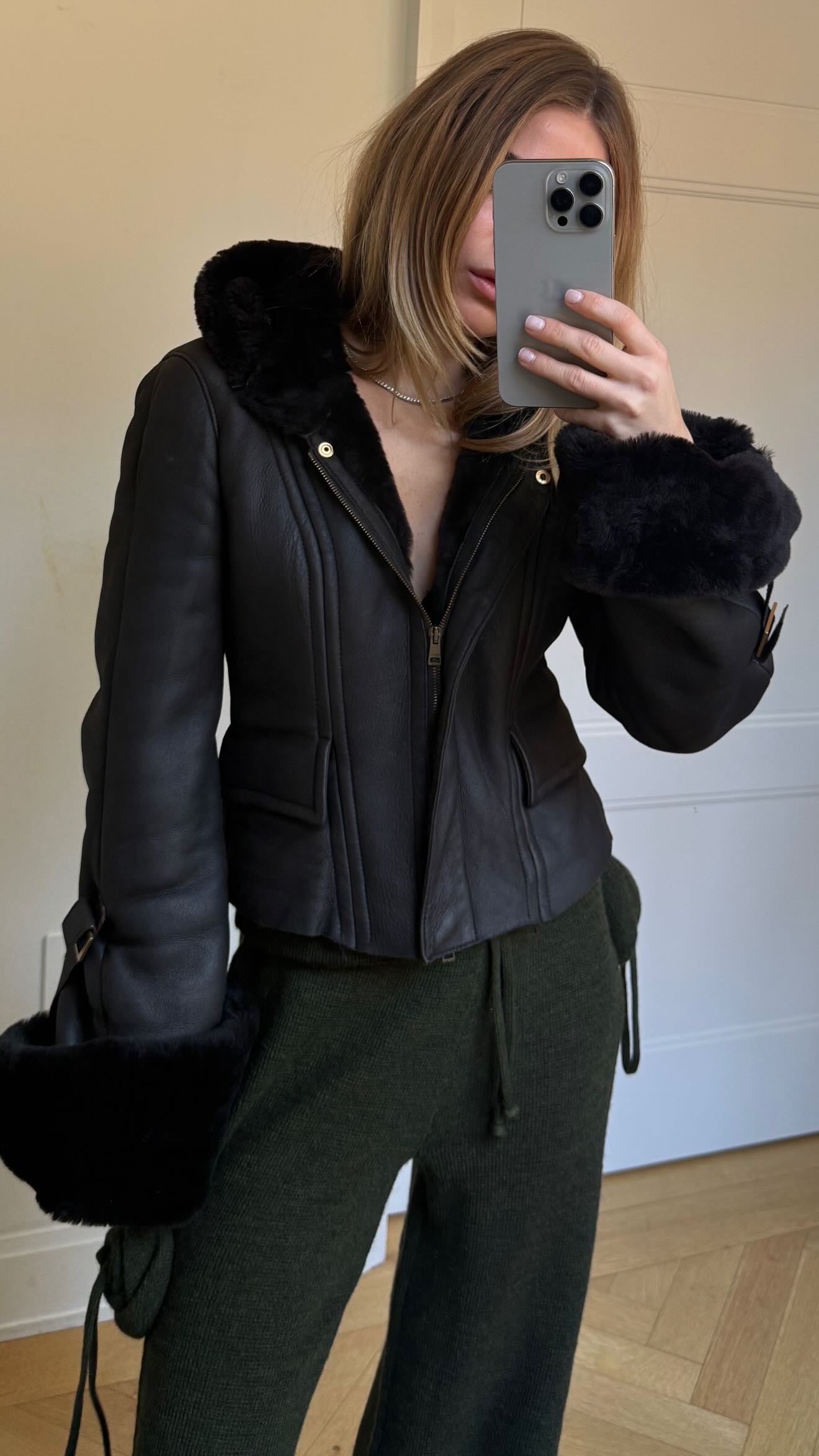 Gucci by Tom Ford shearling with zipper