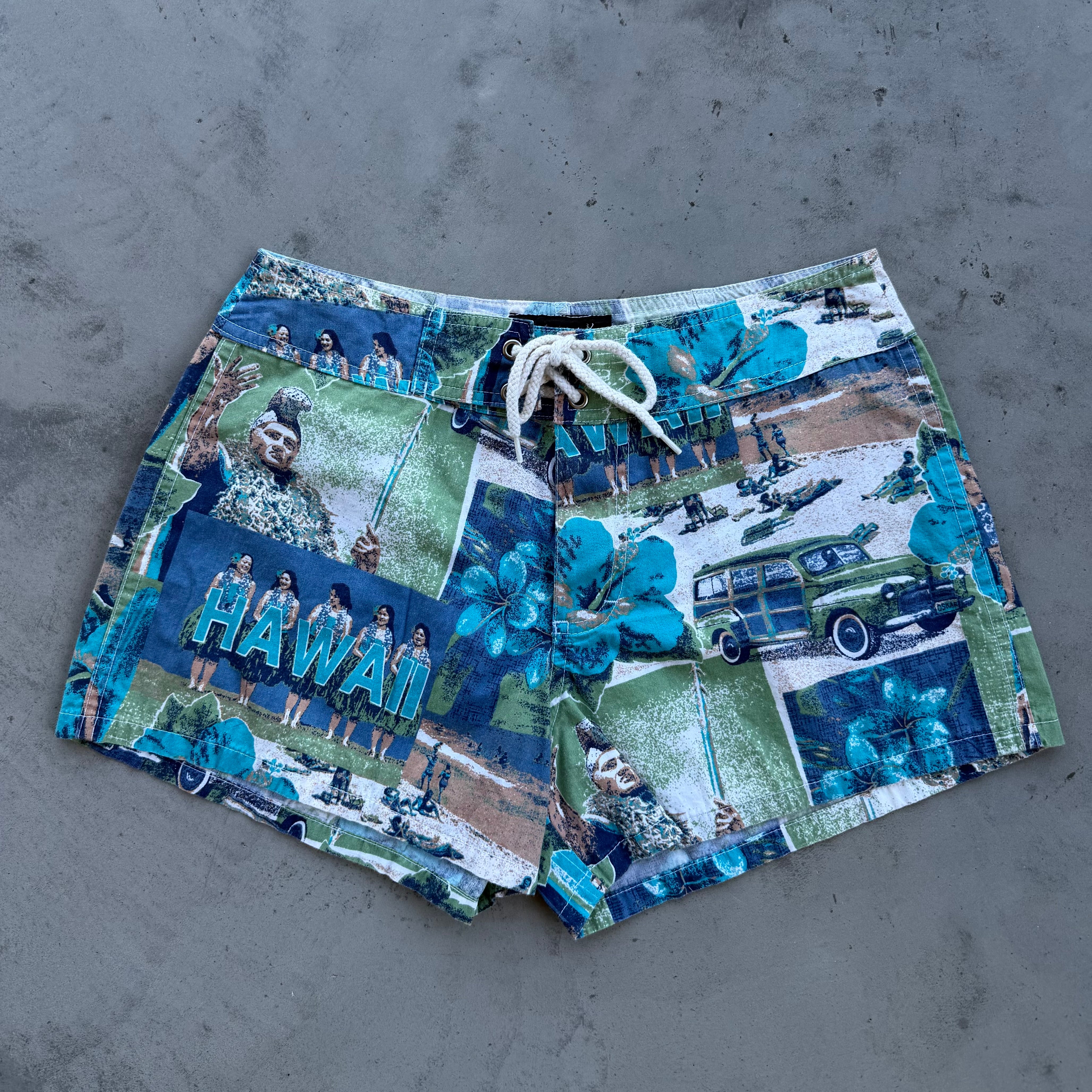 Vintage 90s Tropical Boardshorts