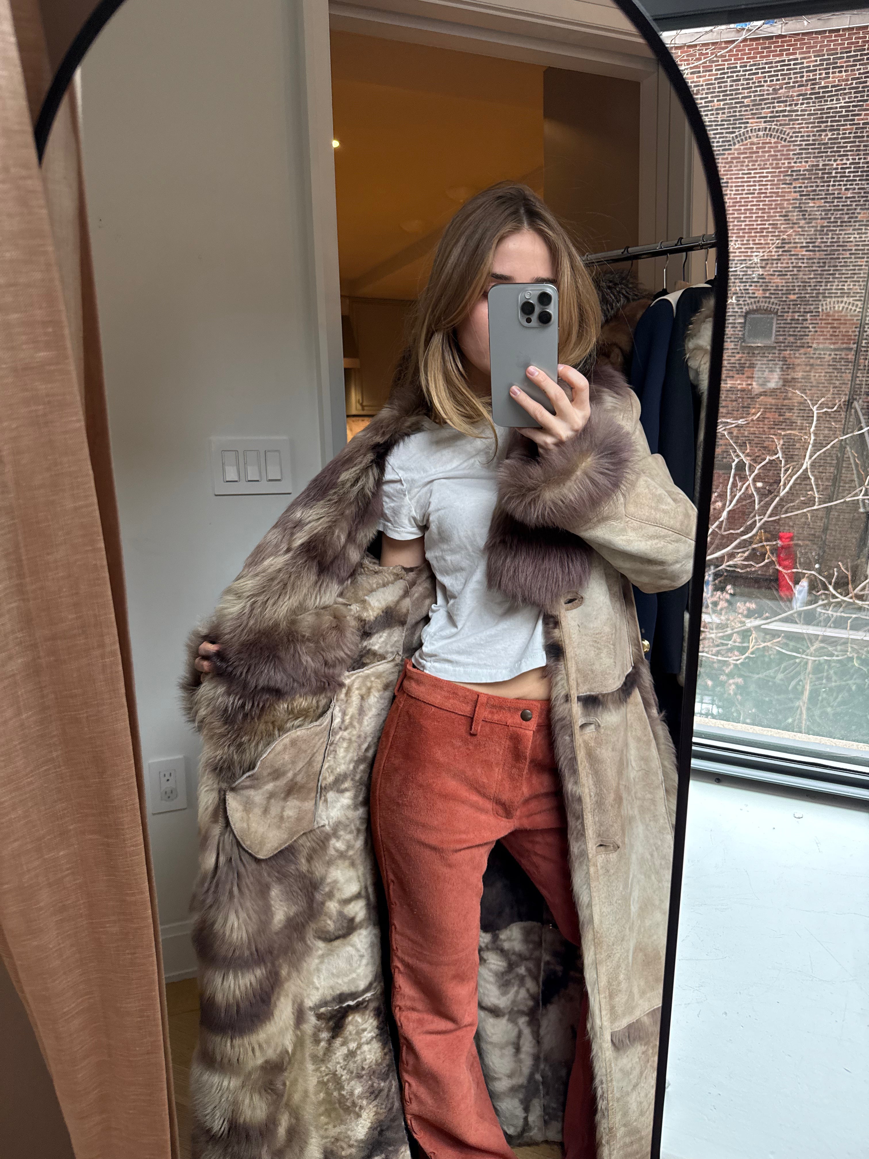 Spanish Lamb Shearling Coat